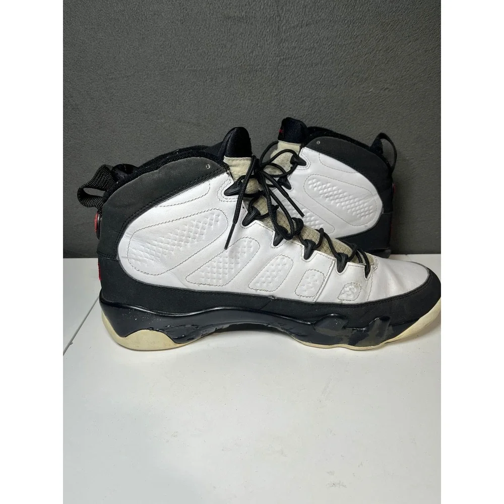 Air Jordan 9 Retro Space Jam White Black True Red Mens Basketball Shoes Size 12